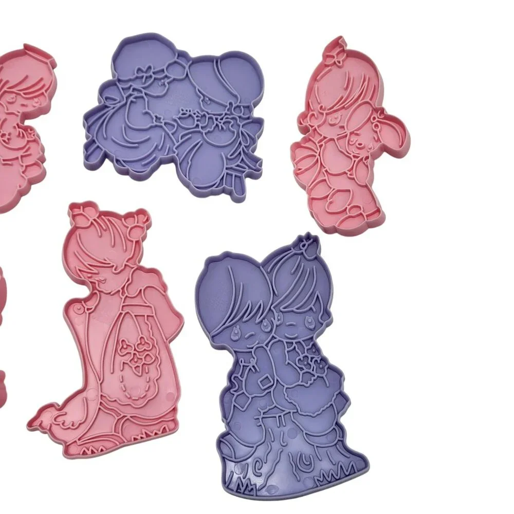 90's Wilton Precious Moments 8-Piece Cookie Cutter Set Dishwasher-Safe In Box